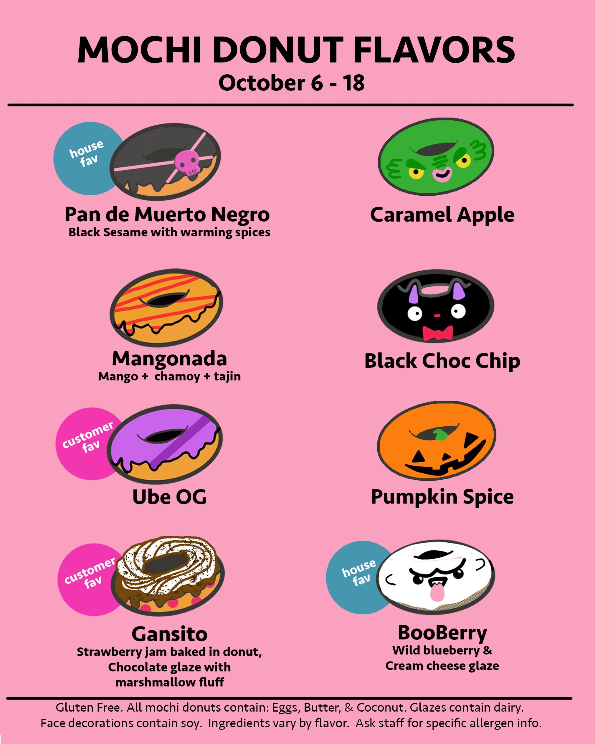 Butter Mochi Donuts Assorted | OMG Squee | Asian American Desserts